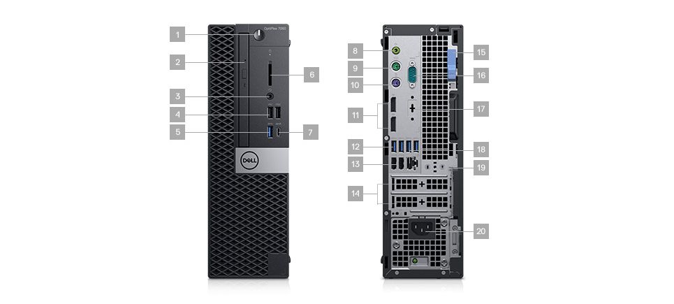 OptiPlex 7060微塔式機和小型機 OptiPlex 7060微塔式機和小型機